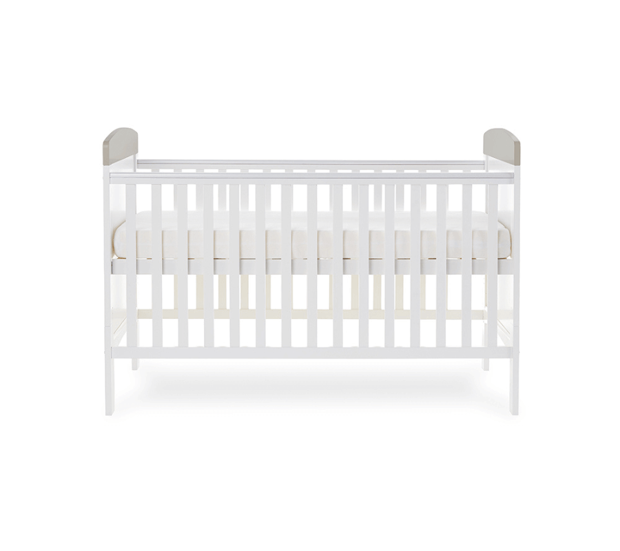 Grace Inspire Cot Bed & Under Drawer - White Background