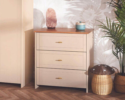 Obaby Cashmere Evie Changing 3 Draw Unit - Bedroom Setting