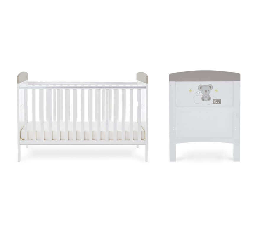 Grace Inspire Cot Bed & Under Drawer - White Background