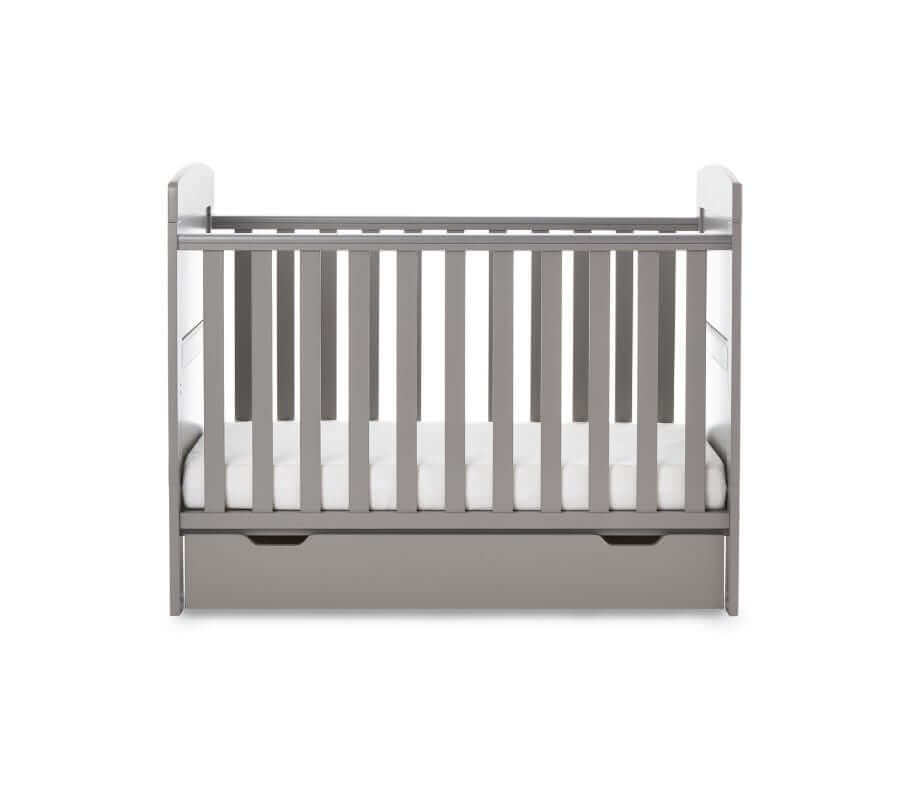 Obaby Grace Mini Cot Bed With Underdraw - White Background