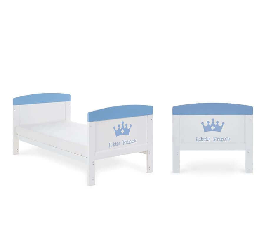 Obaby Grace Inspire Cot Bed Little Prince & Princess - White Background