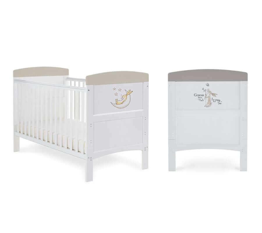 Grace Inspire Cot Bed - GUESS To the Moon and Back - White Background