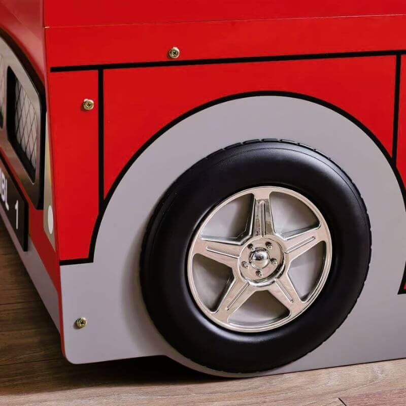 Julian Bowen London Bus Bunk Bed - View Of London Bus Bunk Bed Wheel