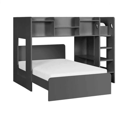 Julian Bowen Owen Bunk Bed - White Background - Grey