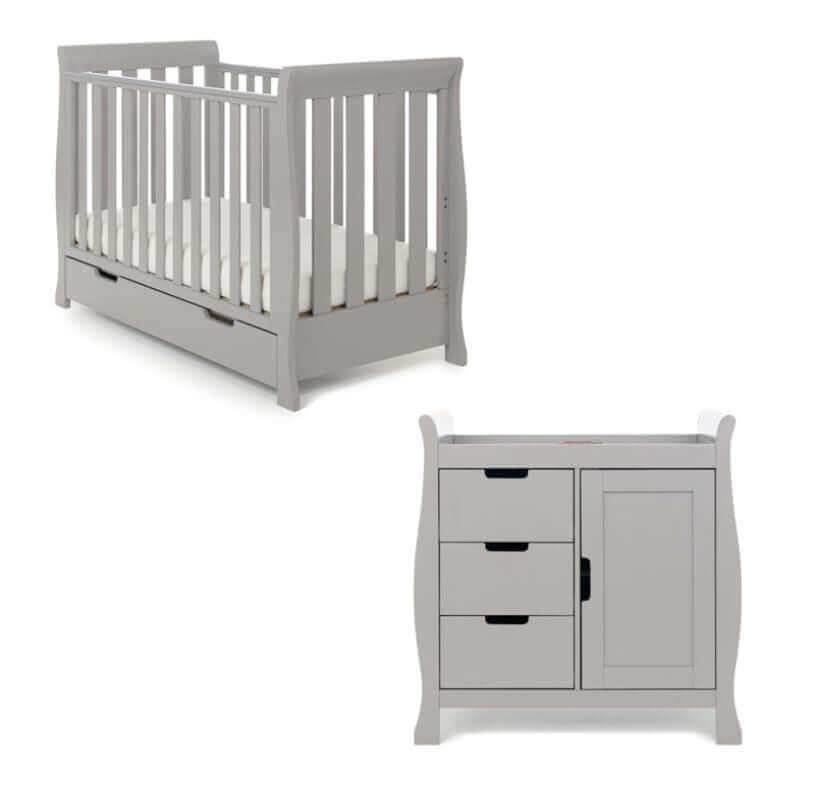 Stamford Mini Sleigh 2 Piece Cot Bed Room Set