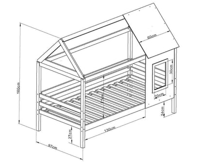 Treehouse dimensions drawing