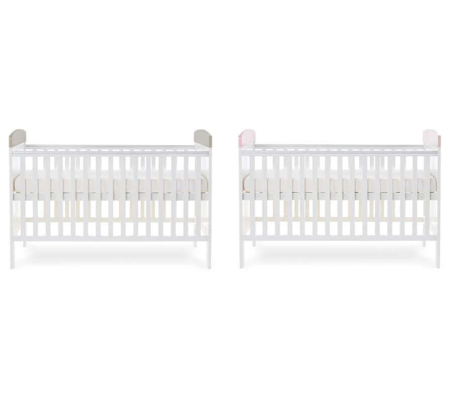 Grace Inspire Cot Bed & Under Drawer - White Background