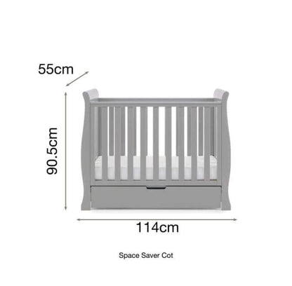 Obaby Stamford Space Saver Sleigh Cot