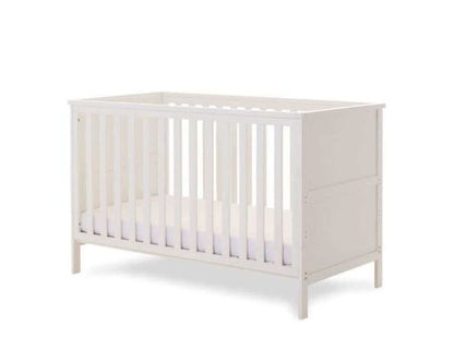 Obaby White Evie Cot Bed - White Background