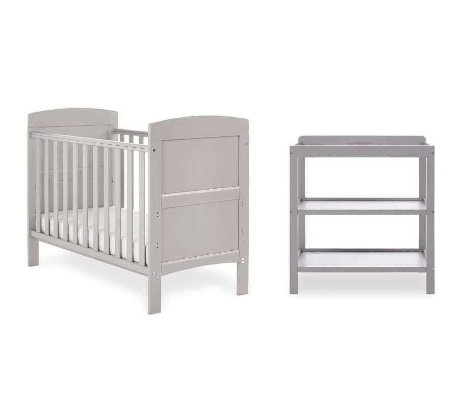 Grace Mini 2 Piece Cot Bed Room Set - White Background