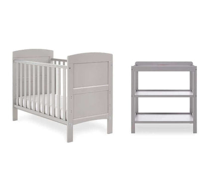 Grace Mini 2 Piece Cot Bed Room Set - White Background