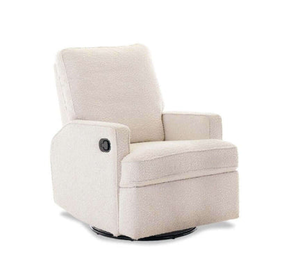 Madison Swivel Glider Recliner Chair - White Background