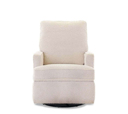 Madison Swivel Glider Recliner Chair - White Background