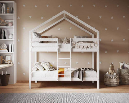 Flair White Nest House Bunk Bed - Bedroom View