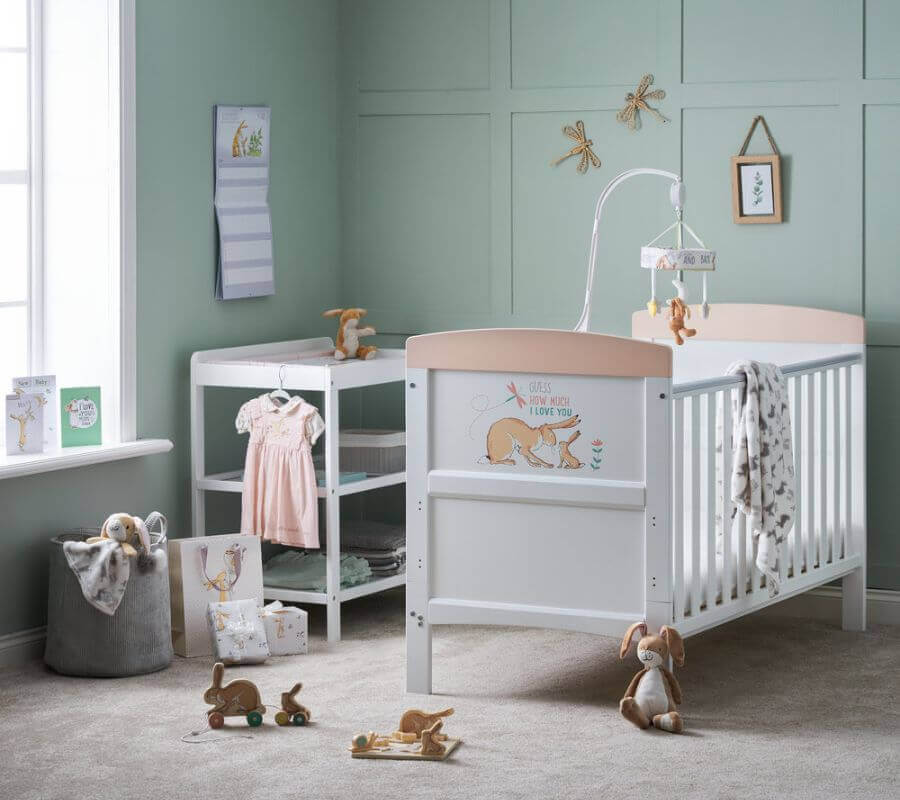 Grace Inspire Cot Bed - GUESS I can Hop - Room View