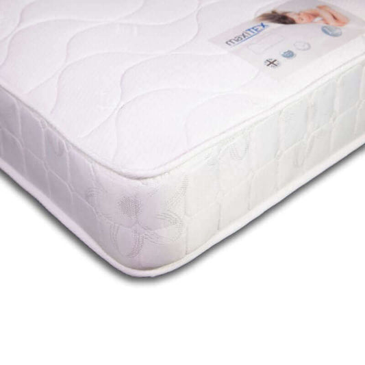 MaxiTEX Premier Sprung Mattress - Single/Small Double - Depth 16cm - White Background