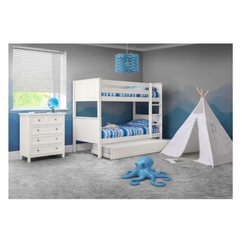 Image of a bunk bed in real settings - Surf White