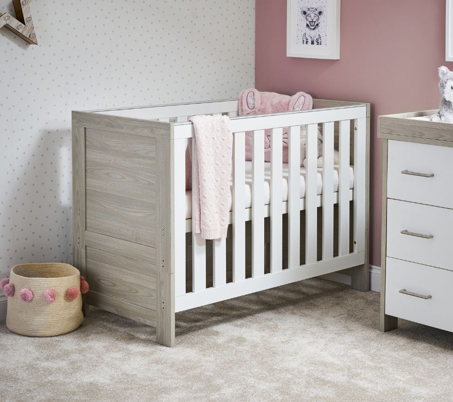 Nika Mini 2 Piece Cot Bed Room Set & Underdrawer