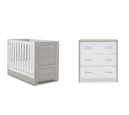 Nika Mini 2 Piece Cot Bed Room Set & Underdrawer