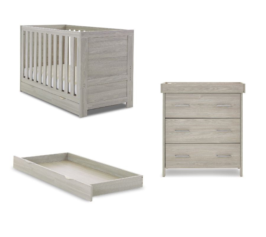 Nika Mini 2 Piece Cot Bed Room Set & Underdrawer