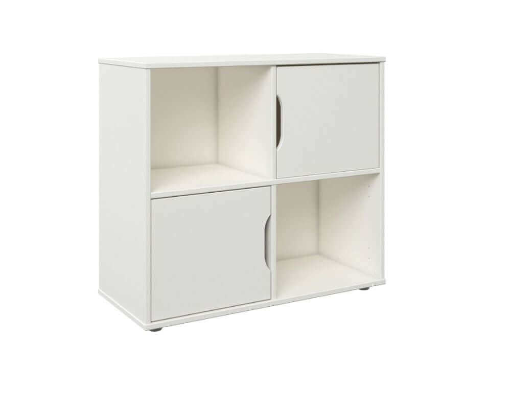 White Midi Cube Bedroom Unit - White Background