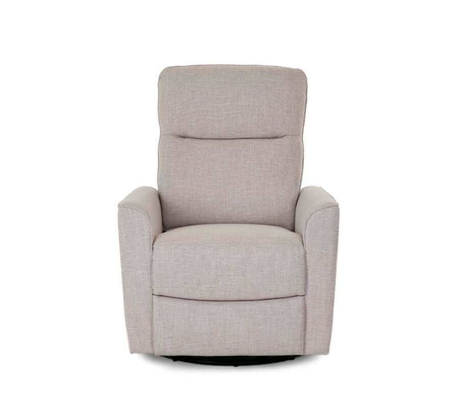 Savannah Swivel Glider Recliner Chair - White Background