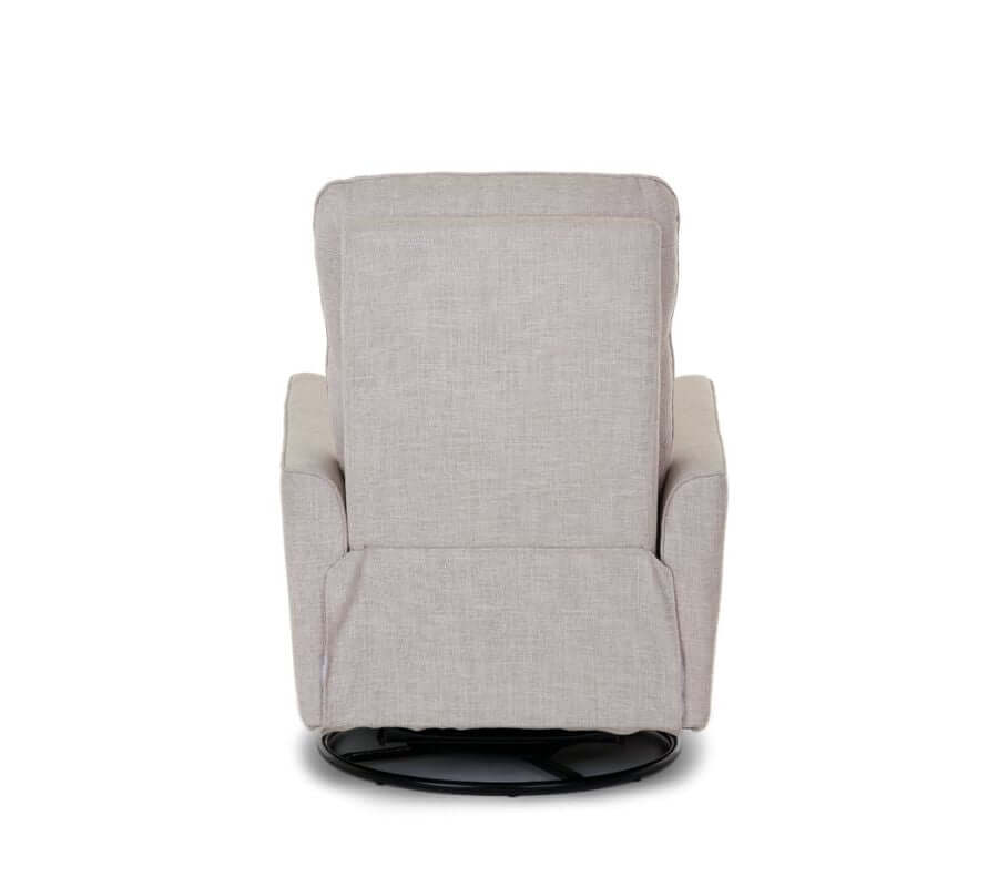 Savannah Swivel Glider Recliner Chair - White Background