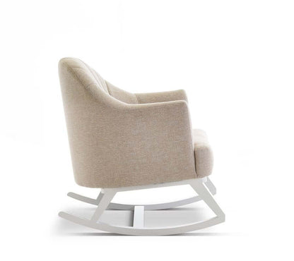 Round Back Rocking Chair - White Background