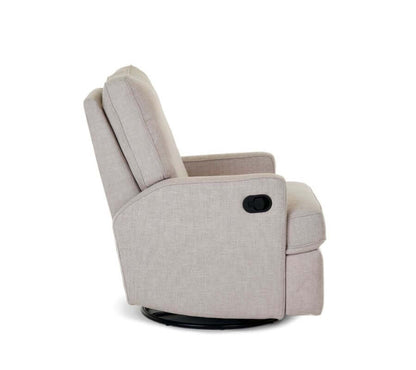 Madison Swivel Glider Recliner Chair - White Background