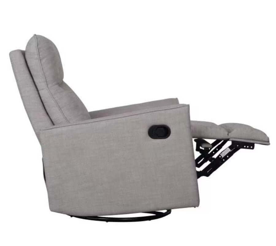 Savannah Swivel Glider Recliner Chair - White Background