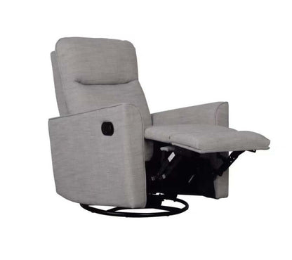 Savannah Swivel Glider Recliner Chair - White Background