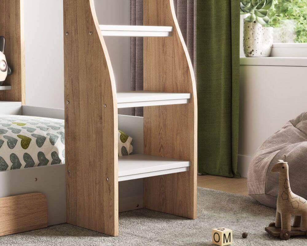 Flair Flick Bunk Beds - Bottom Ladder View