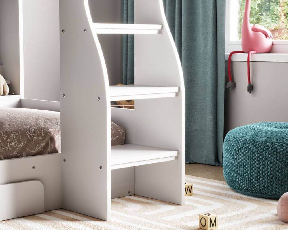 Flair Flick Bunk Beds - Bottom Ladder View