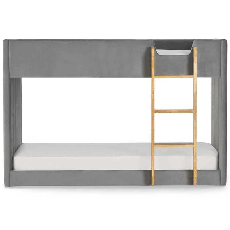 Julian Bowen Daytona Bunk Bed - Grey - Front View - White Background