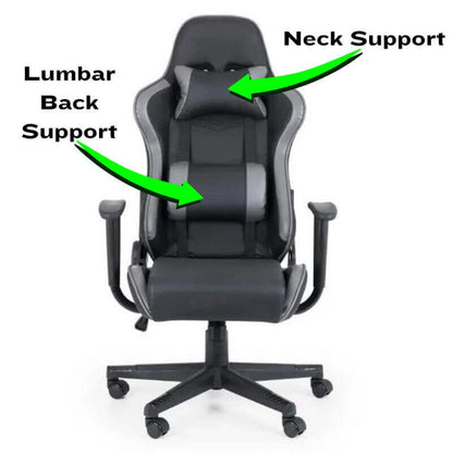 Julian Bowen Comet Gaming Chair - View Of Support Position Pads