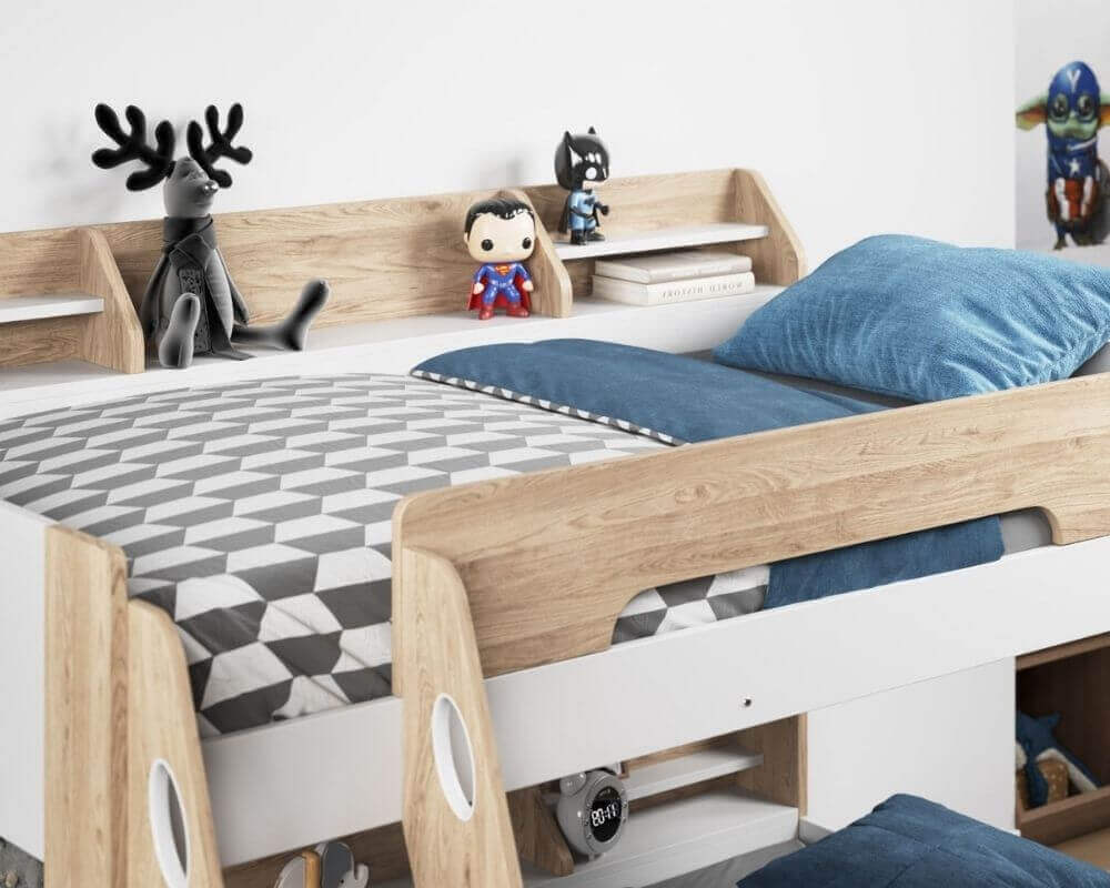 Flair Furnishings - Flick Triple-sleep Bunk Beds - View Of Top Bunk