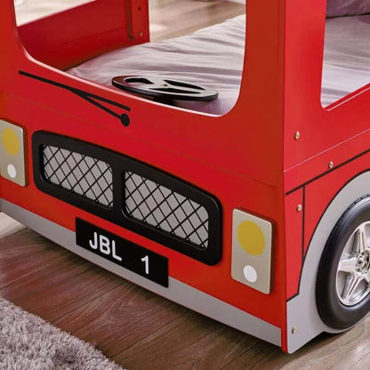 Julian Bowen London Bus Bunk Bed - Front View Of London Bus Bunk Bed