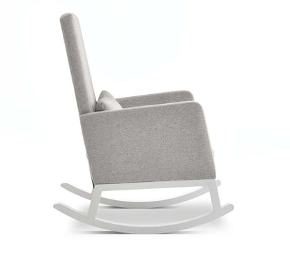 High Back Rocking Chair - White Background