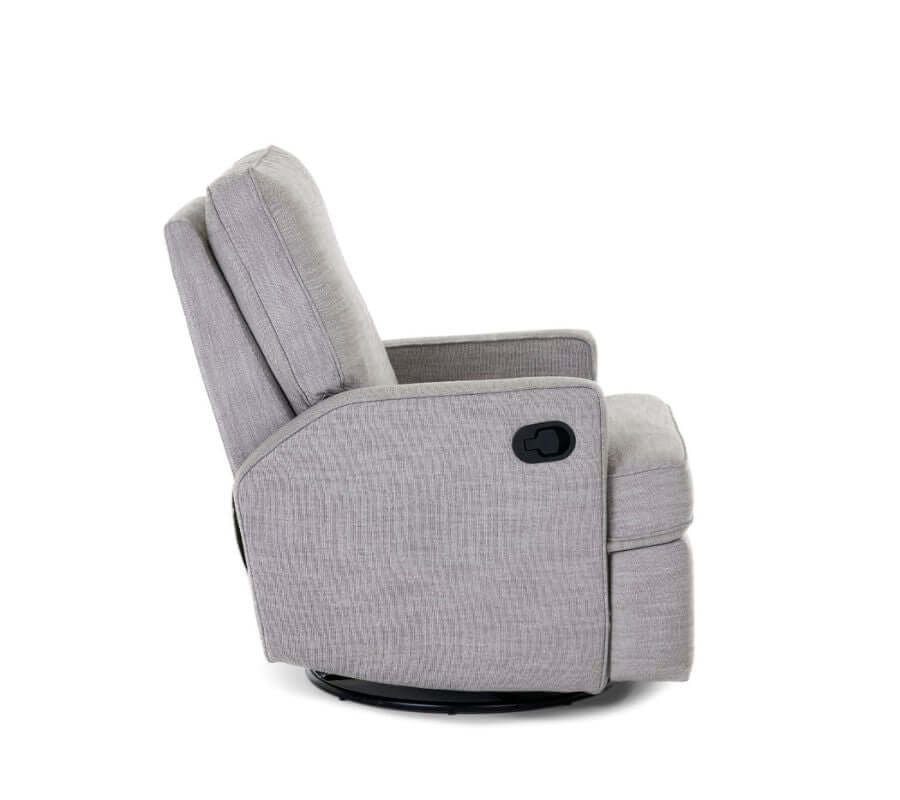 Madison Swivel Glider Recliner Chair - White Background