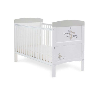 Grace Inspire Cot Bed GUESS Scribble - White Background