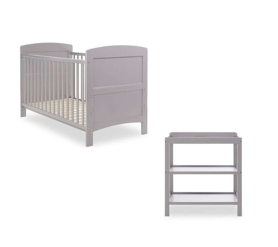  Obaby Grace 2 Piece Cot Bed Room Set - White Background