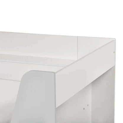 Top Side Corner Shelf View Julian Bowen Cyclone Daybed - White Background