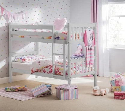 Zodiac White Wooden Kids Bunk Bed Frame