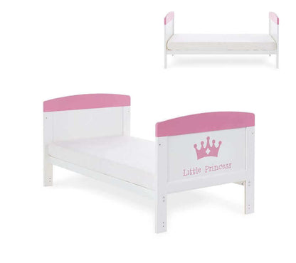 Grace Inspire 2 Piece Cot Bed Set - Little Prince & Princess - White Background