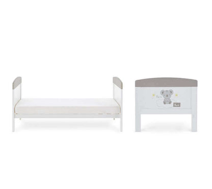 Grace Inspire Cot Bed Hello World Koala - White Background